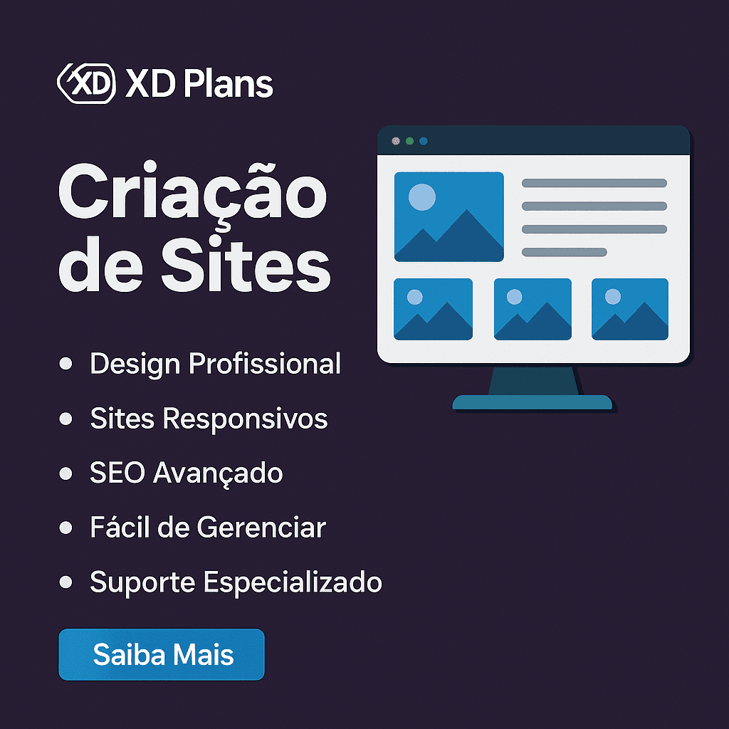 Exemplo de site profissional desenvolvido pela XD Plans